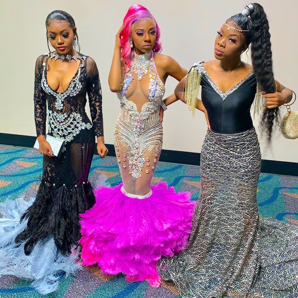 A custom SHANE JUSTIN Prom Dress